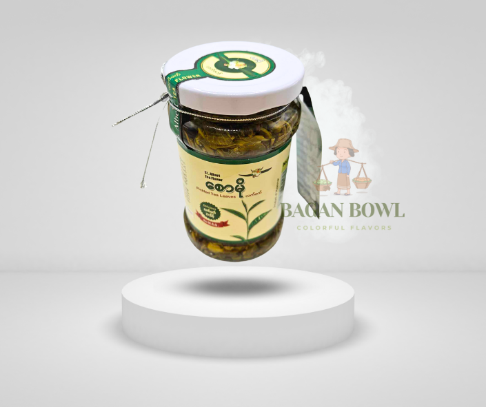 Saw Mo စောမို လက်ဖက်ညွှန့် ( ဆိမ့်) ဗူး - Tea leaf pickle